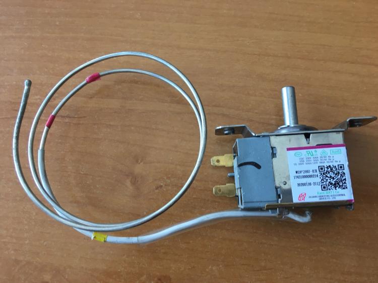 Термостат (терморегулятор, датчик реле температуры) для холодильника арт. WDF28U-EX 20200116-211J, пр-во Китай