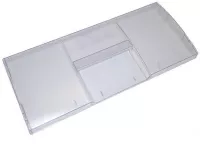 Панель корзины ( ящика ) холодильника BEKO арт. 4551633600, Размеры: 420*180 мм, Материал- Пластик,  Цвет- Прозрачный