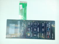 Клавиатура (мембрана) для микроволновой печи LG тип MFM37316303 черная