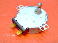 Мотор тарелки микроволновой печи СВЧ (привод тарелки) MT-220-3 металл вал ДЛИННЫЙ длина 15 мм 